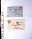 1849-1955, 218 lettres et cartes avec timbres seuls,