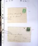 1849-1955, 218 lettres et cartes avec timbres seuls,