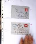 1849-1955, 218 lettres et cartes avec timbres seuls,