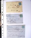 1849-1955, 218 lettres et cartes avec timbres seuls,
