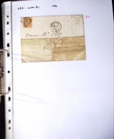 1849-1955, 218 lettres et cartes avec timbres seuls,