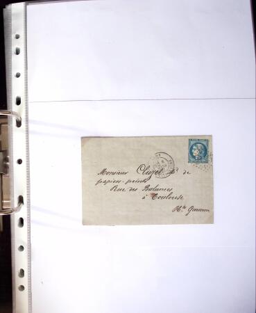 1849-1955, 218 lettres et cartes avec timbres seuls,