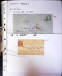 1849-1955, 218 lettres et cartes avec timbres seuls,