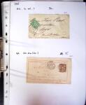 1849-1955, 218 lettres et cartes avec timbres seuls,