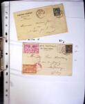 1849-1955, 218 lettres et cartes avec timbres seuls,