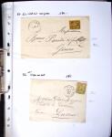1849-1955, 218 lettres et cartes avec timbres seuls,