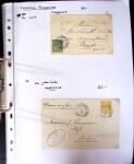 1849-1955, 218 lettres et cartes avec timbres seuls,