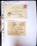 1849-1955, 218 lettres et cartes avec timbres seuls,
