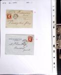 1849-1955, 218 lettres et cartes avec timbres seuls,