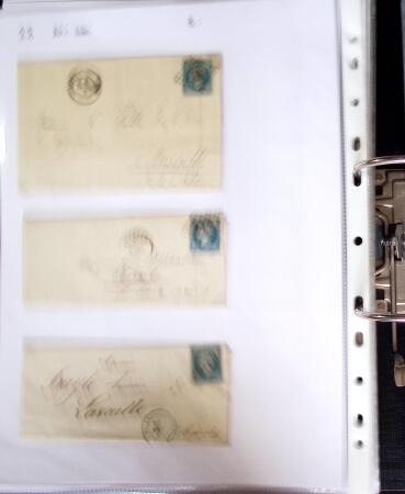 1849-1955, 218 lettres et cartes avec timbres seuls,