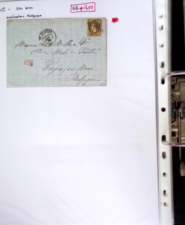 1849-1955, 218 lettres et cartes avec timbres seuls,