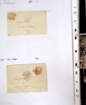 1849-1955, 218 lettres et cartes avec timbres seuls,