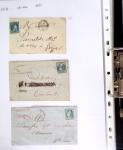 1849-1955, 218 lettres et cartes avec timbres seuls,