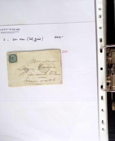 1849-1955, 218 lettres et cartes avec timbres seuls,