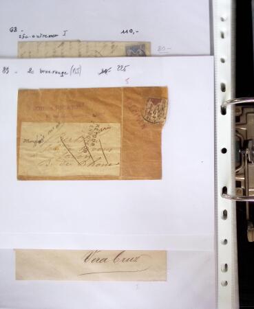 1849-1955, 218 lettres et cartes avec timbres seuls,