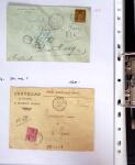 1849-1955, 218 lettres et cartes avec timbres seuls,