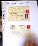 1849-1955, 218 lettres et cartes avec timbres seuls,