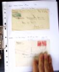 1849-1955, 218 lettres et cartes avec timbres seuls,