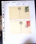 1849-1955, 218 lettres et cartes avec timbres seuls,