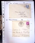 1849-1955, 218 lettres et cartes avec timbres seuls,