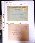 1849-1955, 218 lettres et cartes avec timbres seuls,