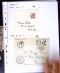 1849-1955, 218 lettres et cartes avec timbres seuls,