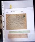1849-1955, 218 lettres et cartes avec timbres seuls,
