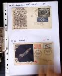 1849-1955, 218 lettres et cartes avec timbres seuls,