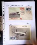 1849-1955, 218 lettres et cartes avec timbres seuls,