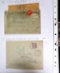 1849-1955, 218 lettres et cartes avec timbres seuls,