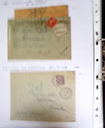 1849-1955, 218 lettres et cartes avec timbres seuls,