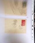 1849-1955, 218 lettres et cartes avec timbres seuls,