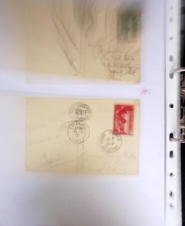 1849-1955, 218 lettres et cartes avec timbres seuls,