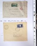 1849-1955, 218 lettres et cartes avec timbres seuls,