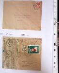 1849-1955, 218 lettres et cartes avec timbres seuls,