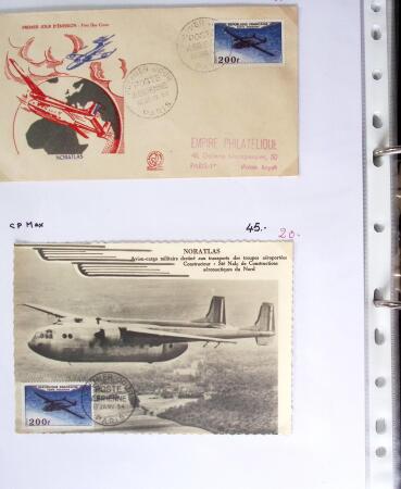 1849-1955, 218 lettres et cartes avec timbres seuls,