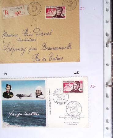 1849-1955, 218 lettres et cartes avec timbres seuls,
