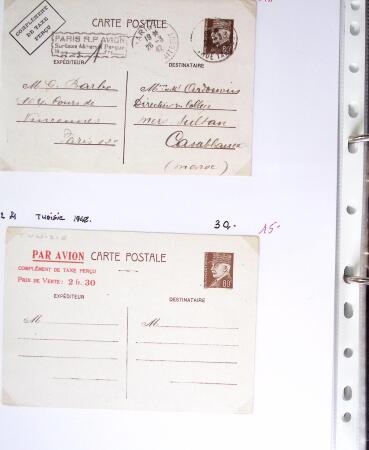1849-1955, 218 lettres et cartes avec timbres seuls,