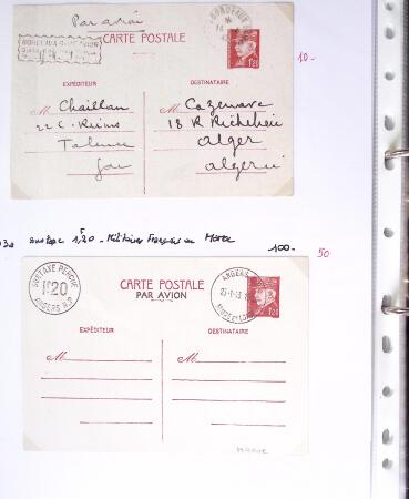1849-1955, 218 lettres et cartes avec timbres seuls,