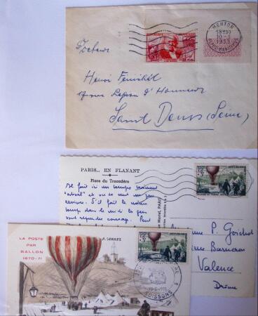 1955-1959 Classeur blanc, contenant environs 400 plis,