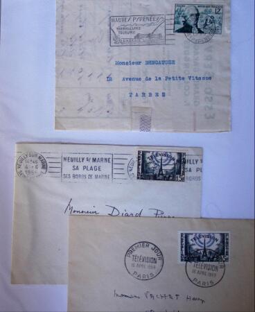 1955-1959 Classeur blanc, contenant environs 400 plis,