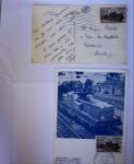 1955-1959 Classeur blanc, contenant environs 400 plis,