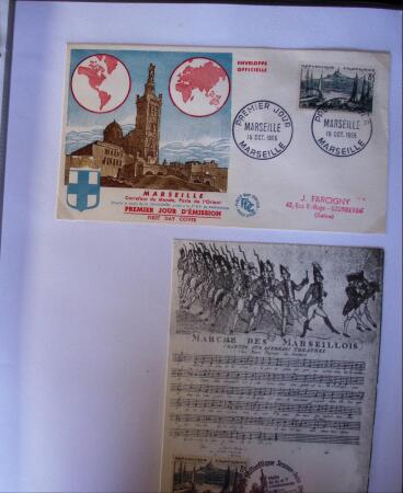 1955-1959 Classeur blanc, contenant environs 400 plis,