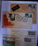 1955-1959 Classeur blanc, contenant environs 400 plis,