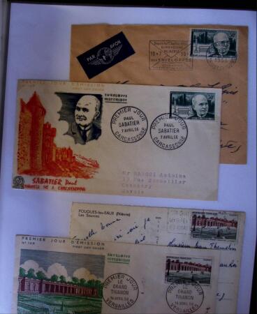 1955-1959 Classeur blanc, contenant environs 400 plis,