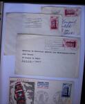 1955-1959 Classeur blanc, contenant environs 400 plis,