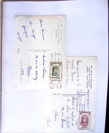 1955-1959 Classeur blanc, contenant environs 400 plis,