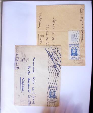 1955-1959 Classeur blanc, contenant environs 400 plis,