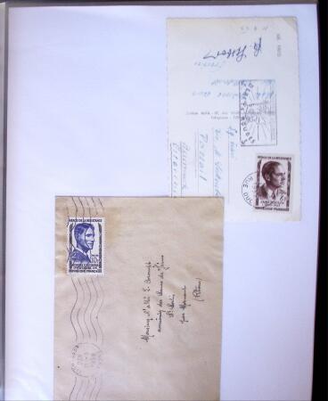 1955-1959 Classeur blanc, contenant environs 400 plis,