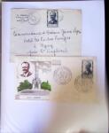 1955-1959 Classeur blanc, contenant environs 400 plis,
